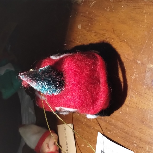 2pc ornaments felt elf and Xmas tree car nwt - Picture 8 of 10